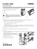 QSC Yoke E-Series Quick Start Manual preview