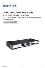 Preview for 1 page of QSFPTEK S5300-24T4S Quick Start Manual