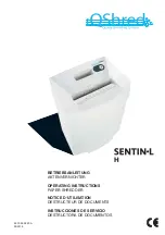 QShred SENTIN-L H Operating Instructions Manual preview