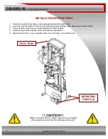 Предварительный просмотр 2 страницы QSP DB-8000-XL Operating Instructions Manual