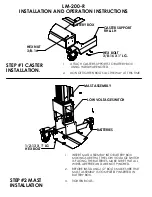 QSP LM-200-R Installation And Operation Instructions preview