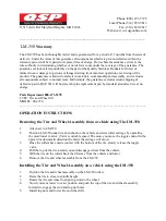 Preview for 1 page of QSP LM-350 Operation Instructions Manual