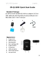 Qstarz CR-Q1100V Quick Start Manual preview