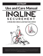 Q'STRAINT INQLINE SECUREMENT Use And Care Manual preview