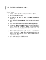 QT Medical QT ECG QTERD100 User Manual preview