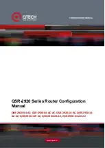 Предварительный просмотр 1 страницы QTech QSR-2920 Series Configuration Manual