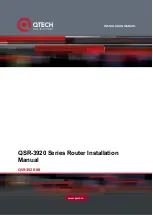 Предварительный просмотр 1 страницы QTech QSR-3920 Series Installation Manual