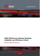 Предварительный просмотр 1 страницы QTech QSW-7600 Series Hardware  Installation And Reference Manual