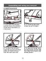 Предварительный просмотр 10 страницы Qtus Spider Carrycot Manual