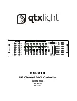 QTX Light DM-X10 User Manual preview