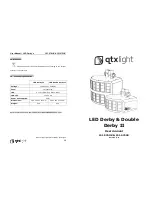 Предварительный просмотр 1 страницы QTX Light LED Derby User Manual