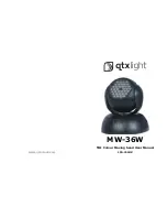 Предварительный просмотр 1 страницы QTX Light MW-36W User Manual