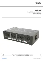 Qtx DMX-D8 User Manual предпросмотр