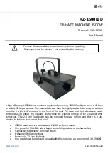 Preview for 1 page of Qtx HZ-1500LED User Manual