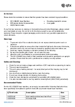 Предварительный просмотр 2 страницы Qtx HZ-1500LED User Manual