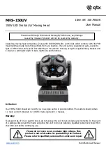 Qtx MHS-150UV User Manual preview