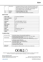 Предварительный просмотр 4 страницы Qtx MHS-150UV User Manual