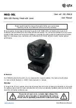 Preview for 1 page of Qtx MHS-90L User Manual