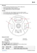 Preview for 2 page of Qtx PAR-186 User Manual