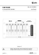 Qtx PAR FADER User Manual preview