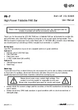 Qtx PB-7 User Manual preview