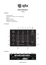 Qtx QSM-4USB Quick Start Manual предпросмотр