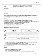 Предварительный просмотр 2 страницы Qtx QTFX-2000 mkII User Manual