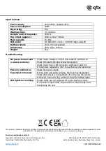 Preview for 4 page of Qtx SpheroSmoke-400 User Manual