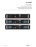 Qtx SPL Series User Manual preview