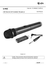 Qtx U-MIC Series User Manual предпросмотр