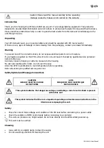 Preview for 2 page of Qtx ZP18 User Manual