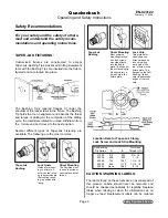 Preview for 3 page of Quackenbush 230QGDA Series Operating And Safety Instructions Manual