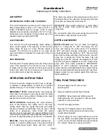 Preview for 7 page of Quackenbush 230QGDA Series Operating And Safety Instructions Manual