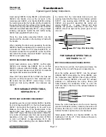 Preview for 12 page of Quackenbush 230QGDA Series Operating And Safety Instructions Manual