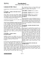 Preview for 14 page of Quackenbush 230QGDA Series Operating And Safety Instructions Manual