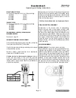 Preview for 15 page of Quackenbush 230QGDA Series Operating And Safety Instructions Manual