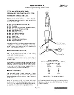 Preview for 21 page of Quackenbush 230QGDA Series Operating And Safety Instructions Manual