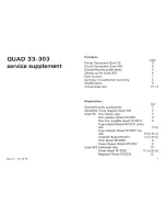 Предварительный просмотр 2 страницы QUAD 303 Service Supplement Manual