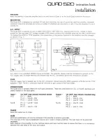 Предварительный просмотр 3 страницы QUAD 520 Instruction Book