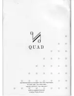 Предварительный просмотр 16 страницы QUAD 77 Instruction Book
