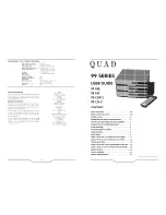 Preview for 3 page of QUAD 99 PRE Owner'S Manual