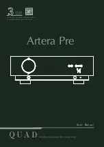 Preview for 1 page of QUAD Artera Pre User Manual