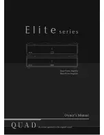 QUAD Elite Mono Owner'S Manual preview