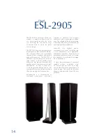 Предварительный просмотр 14 страницы QUAD ESL 2805 Brochure & Specs