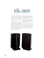 Предварительный просмотр 16 страницы QUAD ESL 2805 Brochure & Specs