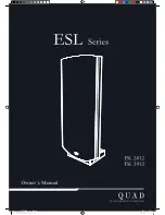 Предварительный просмотр 1 страницы QUAD ESL 2812 Owner'S Manual