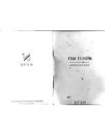 Предварительный просмотр 1 страницы QUAD FM4 Instruction Book