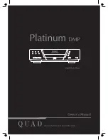 QUAD platinum DMP Owner'S Manual предпросмотр
