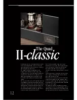 Preview for 12 page of QUAD Vaccume Tube Amplifier Systems Brochure & Specs