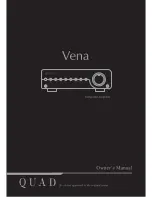 QUAD Vena Owner'S Manual preview